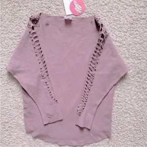 🔥 Dusty Pink  Sweater with sleeve details